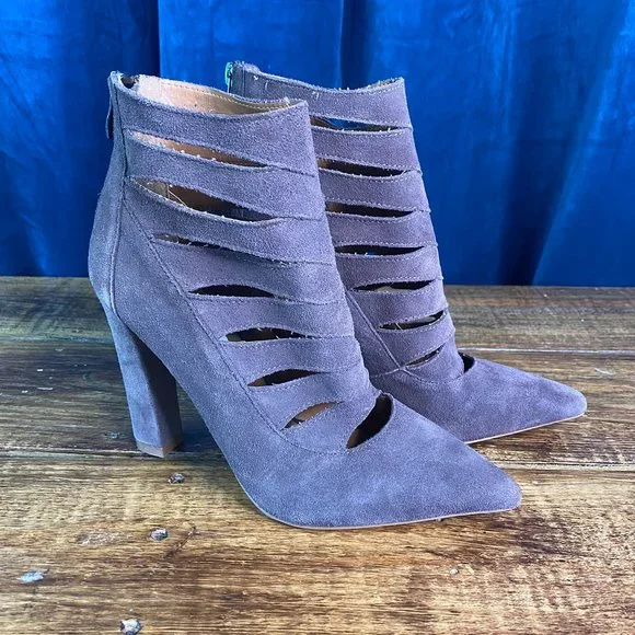 Steve Madden Cardii Suede Bootie Heels - Picture 2 of 11